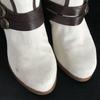 SEE BY CHLOE Leather Short Boots White 36 / 22.5-23.5 Engineer Western(USED)