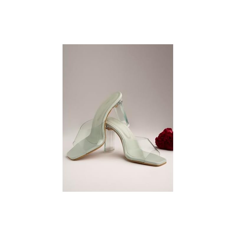 Shoetopia Girls Goa Green Heeled Sandal - 7 Uk (Girls-Goa-Green) 7 UK зелёный