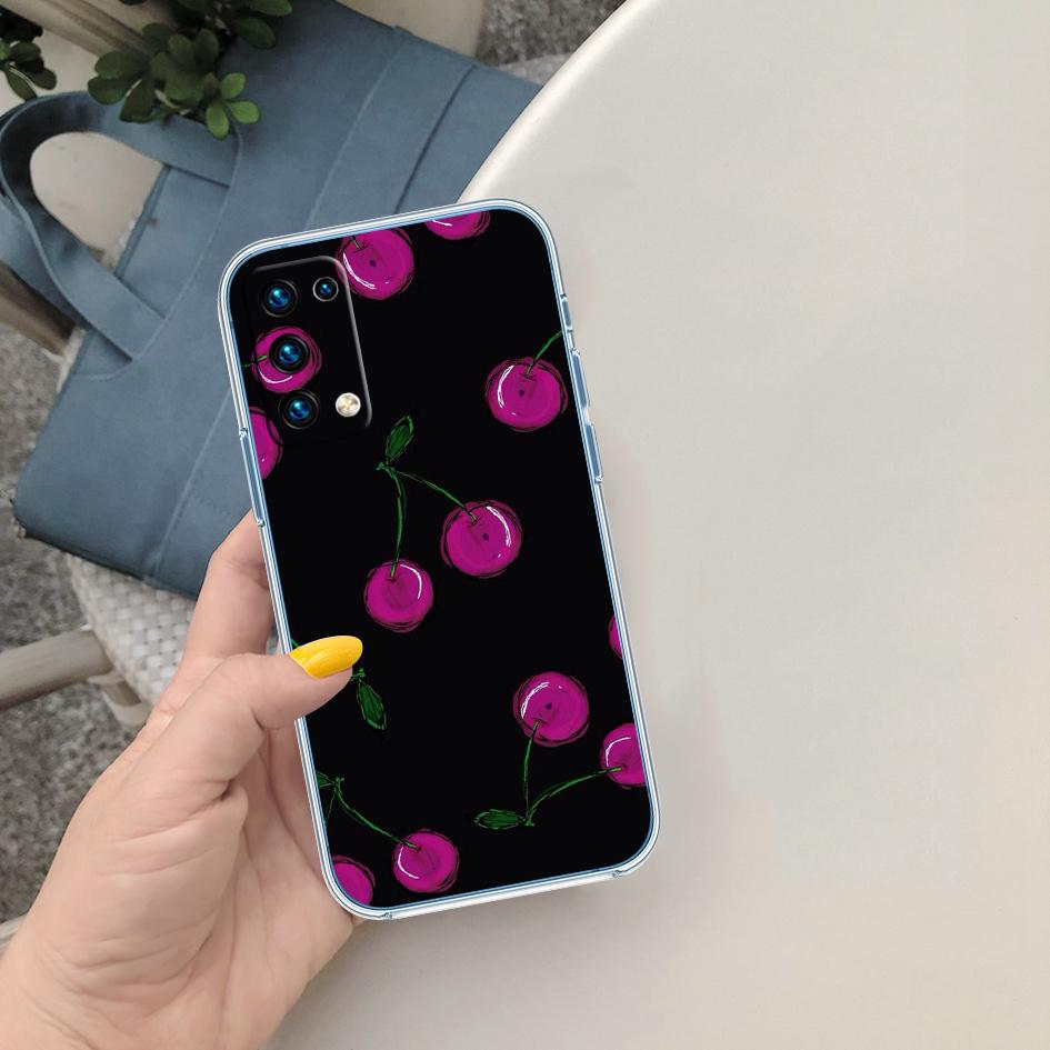 PP19 Cherry fruit Cute Soft Shell Transparent Phone Case for Motorola Moto G7 G8 G9 G84 G85 G73 G24 G15 Z2 Play Power Plus