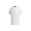 Ribbed Crew Neck Solid Short Sleeve T-Shirt Men Tops White GF4022