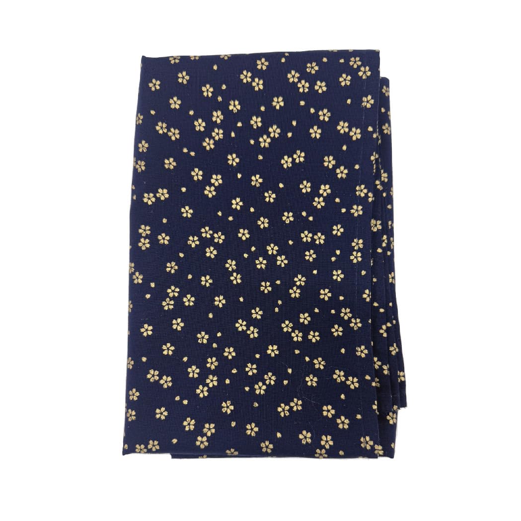 Gold Cherry Blossom Furoshiki Cherry Blossom Gold Three Made in Japanese Navy Matthew s (Wrapping Cloth), 100cm, Pattern, Print, Widths, 100% Cotton,