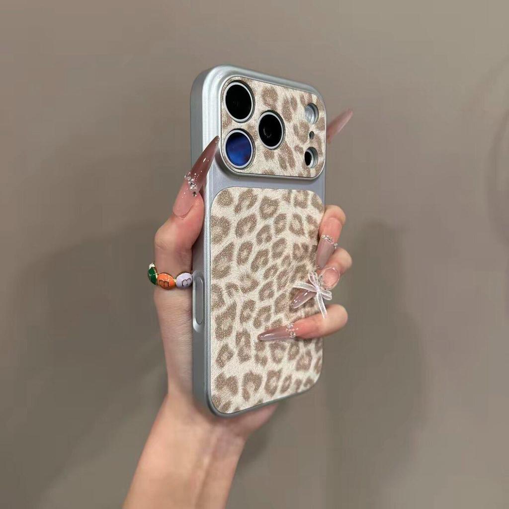 Luxury Seconds Change 17 Leopard Print Phone Case For iPhone 13 14 15 16 17 Pro Max Shockproof Bumber Cases Cover