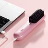 Negative Ions Portable Hair Comb USB Charging Hair Straightener Brush Heating Comb  Gift Women