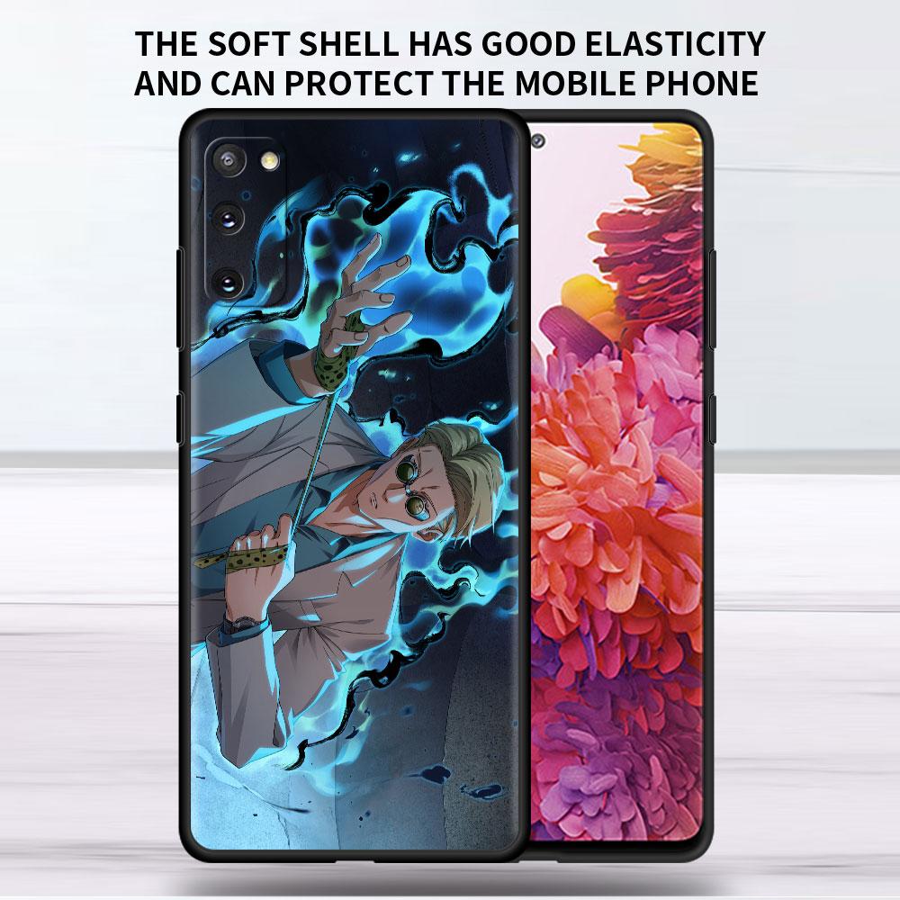 Soft Case For Samsung Galaxy Note 20 Ultra 10 Plus Lite A50 A70 A20 A40 A20e 9 8 A60 A10e Funda Phone Cover Jujutsu Kaisen Anime
