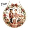 Reusable Christmas Decorations Hanging Diamond Art Ornament, 2D Acrylic Pearl Painting Window Pattern Suncatcher, Holiday Pendant for Wall Decor