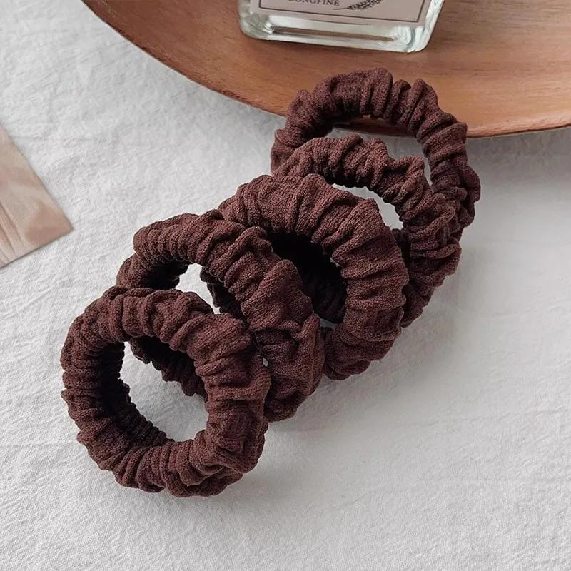 5 unidades por bolsa de coleteros elásticos para mujer y niña, banda de goma para el pelo, accesorios para el cabello