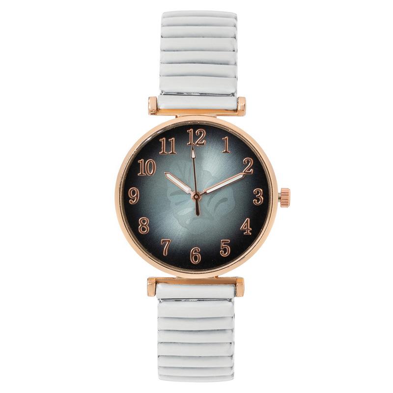 

Модний жіночий жіночий годинник Digital Leaf Student, кварцовий годинник з еластичним ремінцем білий