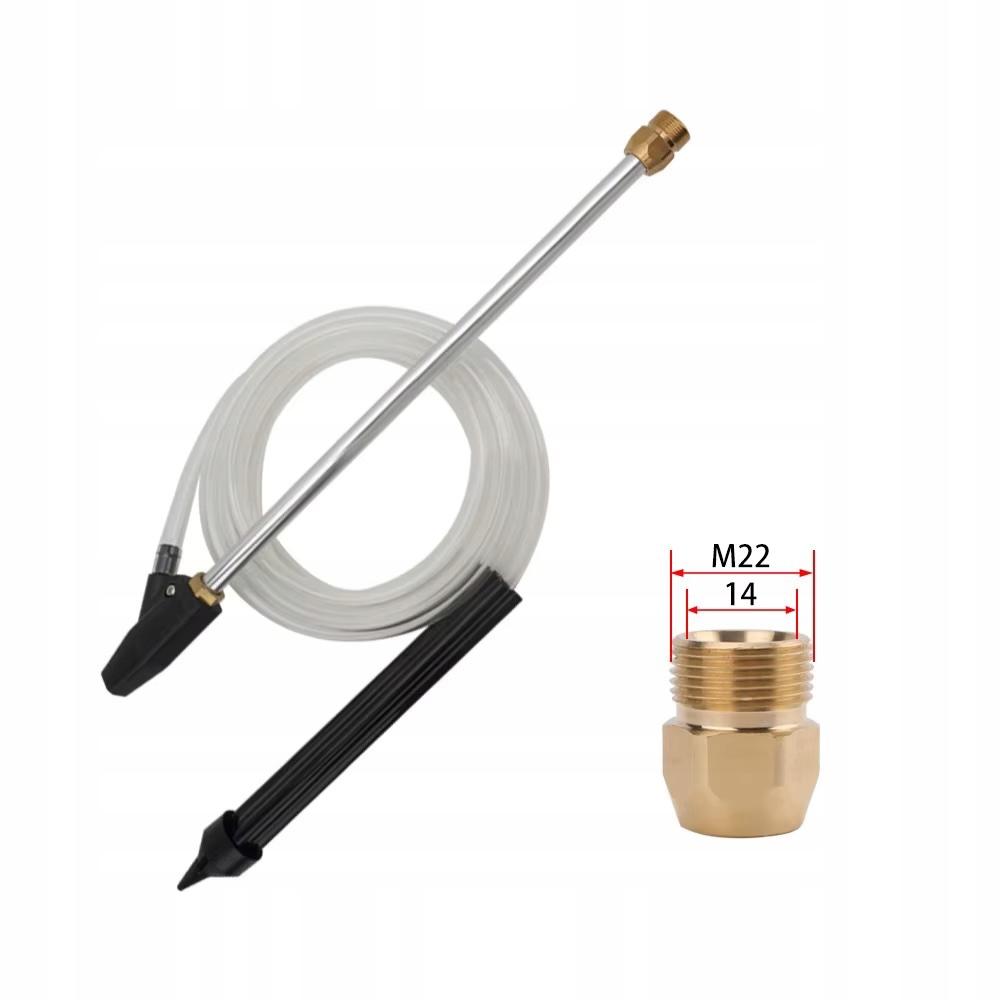 Sandblasting Kit with Brass Connection M22 X1.5mm for Kranzle, Ceramic Nozzle, 3m Hose, 460mm Lance