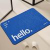 Hello Door Mat Bedside Fashion Entrance Bath Floor Decoration Corridor Door Welcome Mat Carpet Living Room Balcony