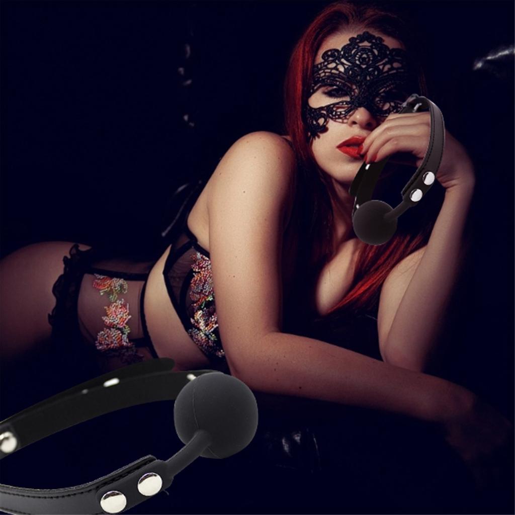 Slave Harnes Silikon Ball Gag SM Fetish Munnbegrensninger SM Toy