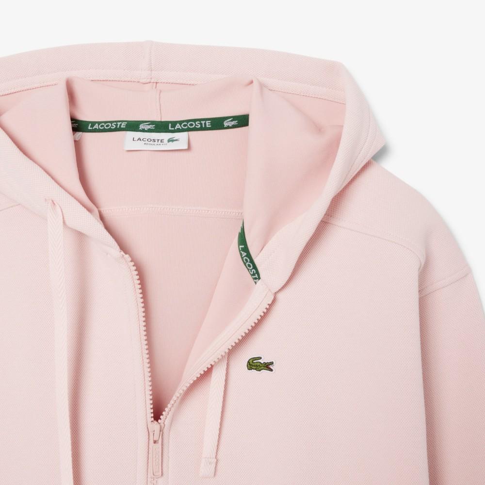 Lacoste Women's Double-Face Pique Hooded Zip-Up Sweatshirt SF5272-55NADY