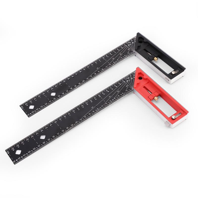 Multifunctional 90° Aluminum Alloy Right Angle Ruler for Woodworking
