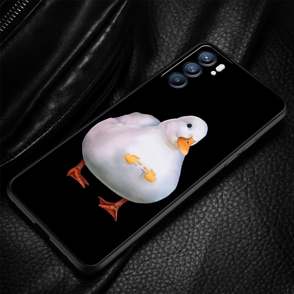 Cartoon Zweifel Ente Für Oppo Reno7 Reno6 Pro Plus A54 5G Handyhülle Find X6 X5 A53 A52 A9 2020 A15 A95 A17 A16 A76 A74 A57 Hülle
