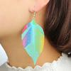 Women Fashion Creative Bohemian Multicolor Leaf Pandant Earrings Gifts