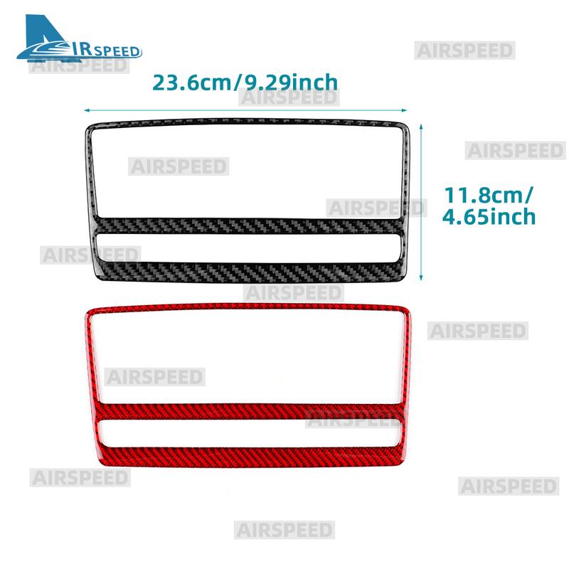 For Mercedes Benz SLK R172 2011 2012 2013 2014 2015 2016 Car Central Control CD Panel Real Soft Carbon Fiber Trim Sticker