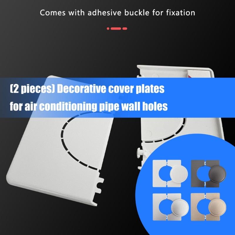 100x100mm Home Improvement Plastic Air Conditioner Tube Wall Cover Decorative Panel For Neat Tidy Interior