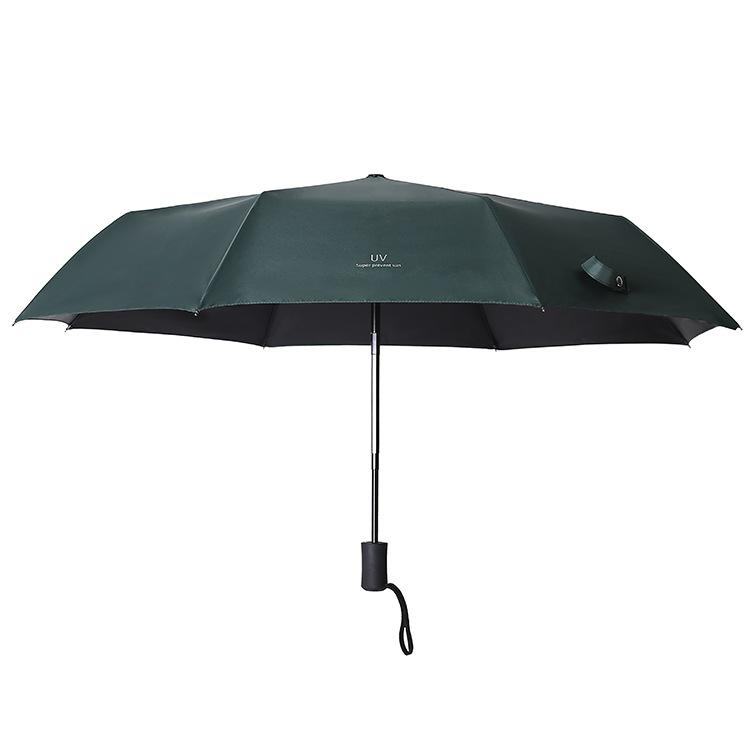 Dual-Use Automatic Folding Umbrella - Large Sunshade for Men & Women with Custom Logo and Sunscreen Protection.