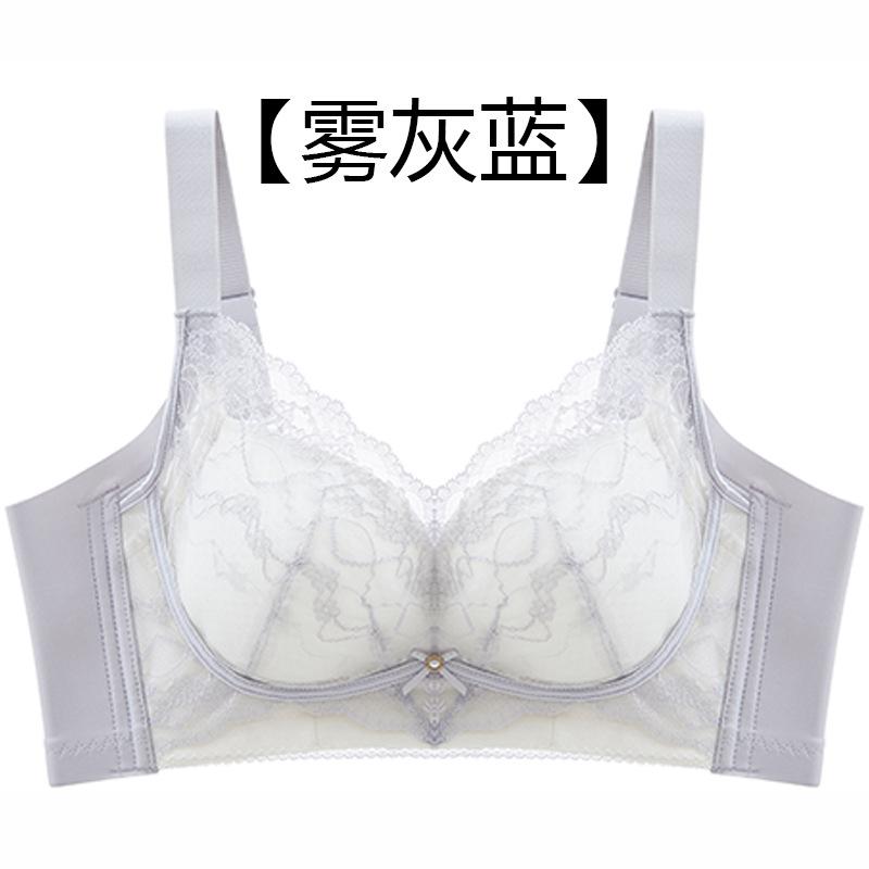 No steel ring breathable thin underwear gathered anti-sagging paper cup side collection breast adjustment type comfortable display small bra