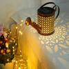 Hanging Watering Can Light Solar Powered  Waterproof Outdoor Light with Beautiful Shadow for Garden Yard Lawn Patio Decor