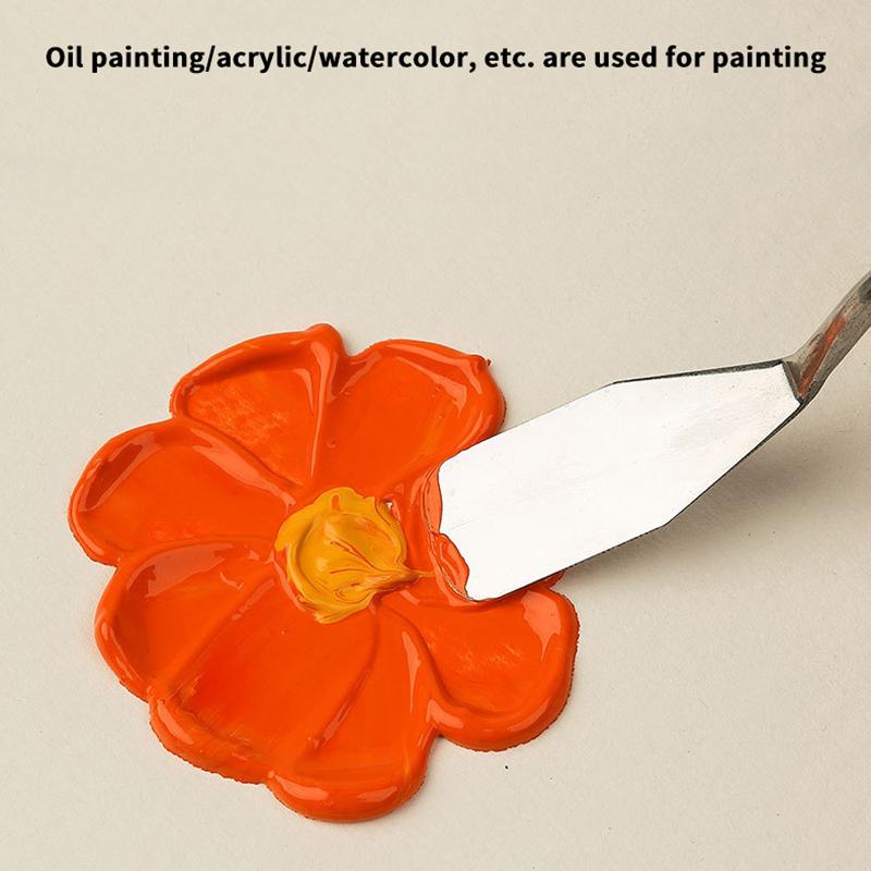 7Pcs/Set Stainless Steel Oil Painting Knives Artist Crafts Spatula Palette Knife Oil Painting Mixing Knife Scraper Art Tools