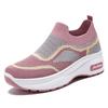 Women's Breathable Mesh Fly-Knit Casual Shoes with Thick, Soft Soles for Comfortable Height Increase