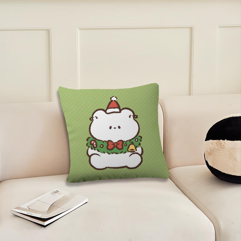 Christmas Cartoon Cute Kitten cushion cover Pillow Cover Decoration Room Home Sofa living Office Car Nordic Simplicity