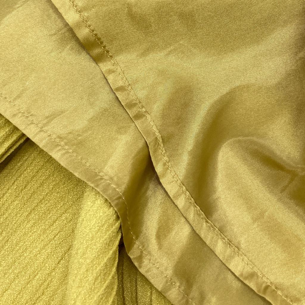 LE CIEL BLEU [Good Condition/24Stainless Steel] 24S67102 Wave Pleated Skirt skirt 34 yellowUsed