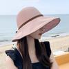 Summer Ladies Bucket Hat With Sunshade And Polyester Material For Travel Use