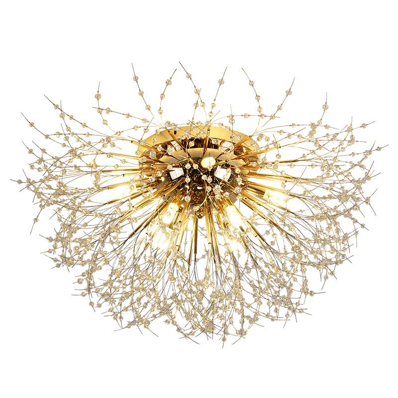 Dandelion Crystal Fireworks Ceiling Light for Nordic Bedrooms and Living Rooms