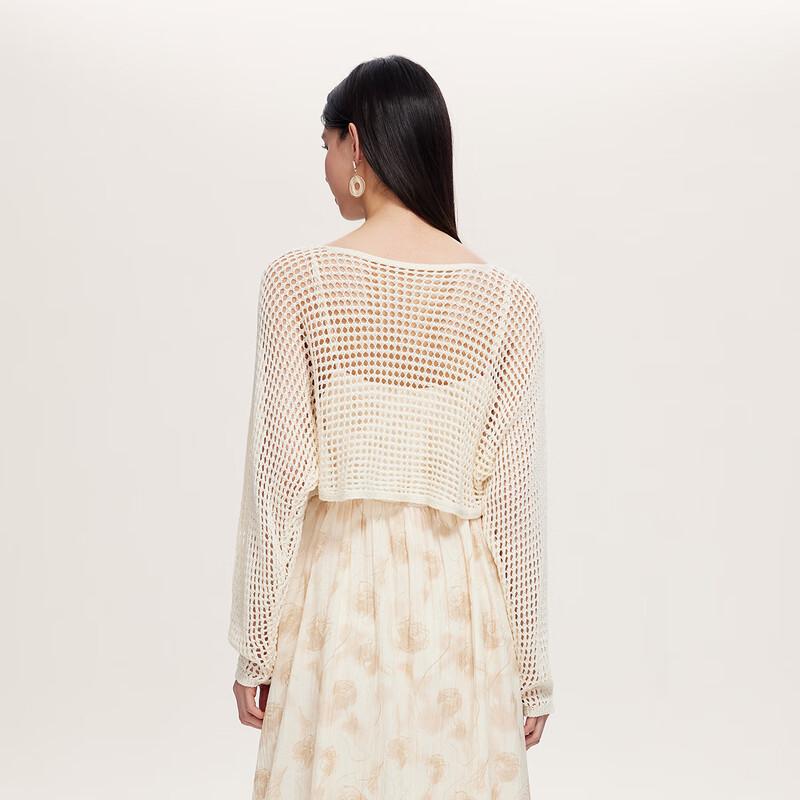 FivePlus Women's Hollow Knit Long Sleeve Summer Cardigan