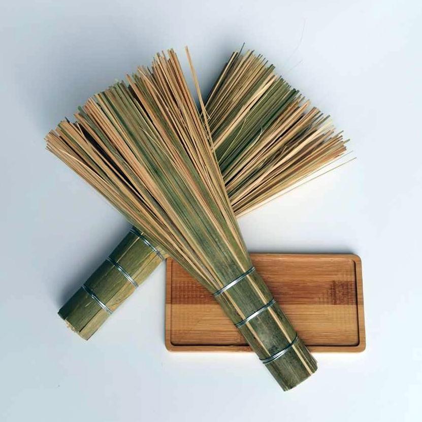 Handgjord Bambukruksborste - Non-stick Oljerengöringsborste för Hushållskök, Hotell och Restauranger