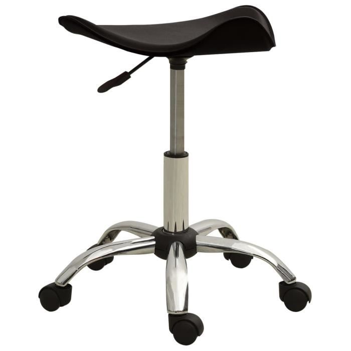 Tabouret - VIDAXL - Marron - Similicuir - Hauteur réglable - Pivotant