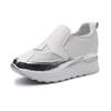 Spring and autumn muffin bottom fashion casual loafer single shoes women's rhinestone platform lazy sneakers