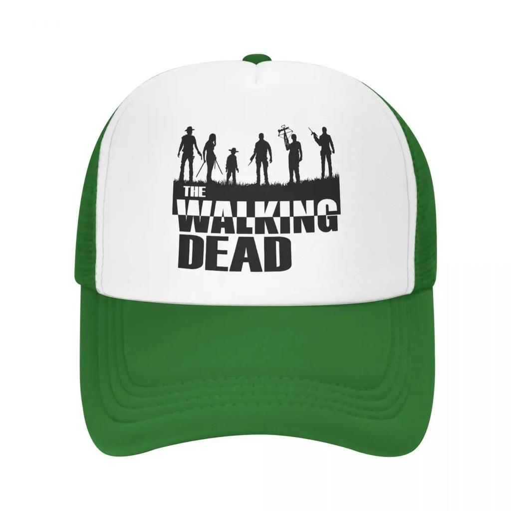 Custom Classic Unisex Horror TV Show The Walking Dead Trucker Hat Adult Adjustable Baseball Cap Unisex Women Hip Hop Dad Hat