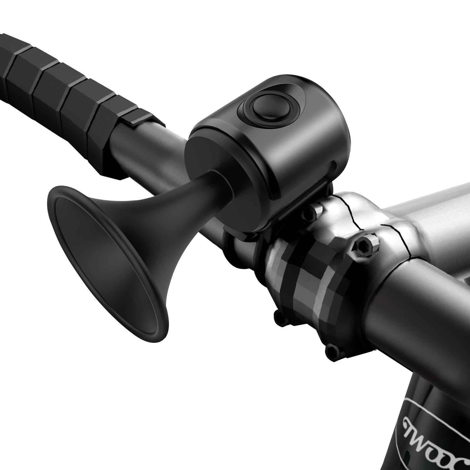 Upgrade Bicycle Electric Horn Stable Sound Transmission for All Bicycles Bicycle Bell ELECTRIC HORN чёрный