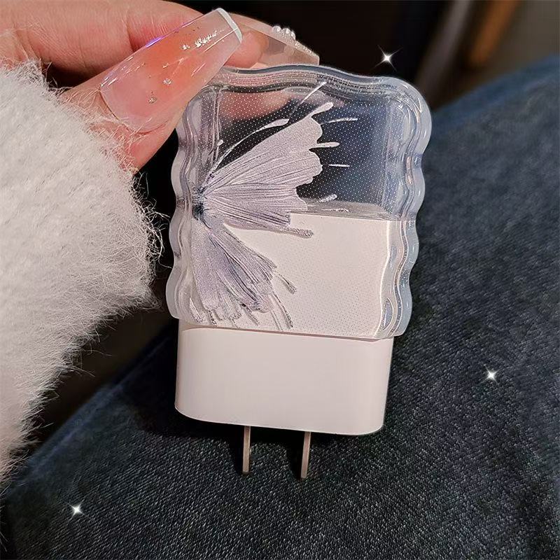 Four-piece Charging Protection, Data Cable Protection, Charging Head Protection Cover, Suitable for IPhone18/20w Charger