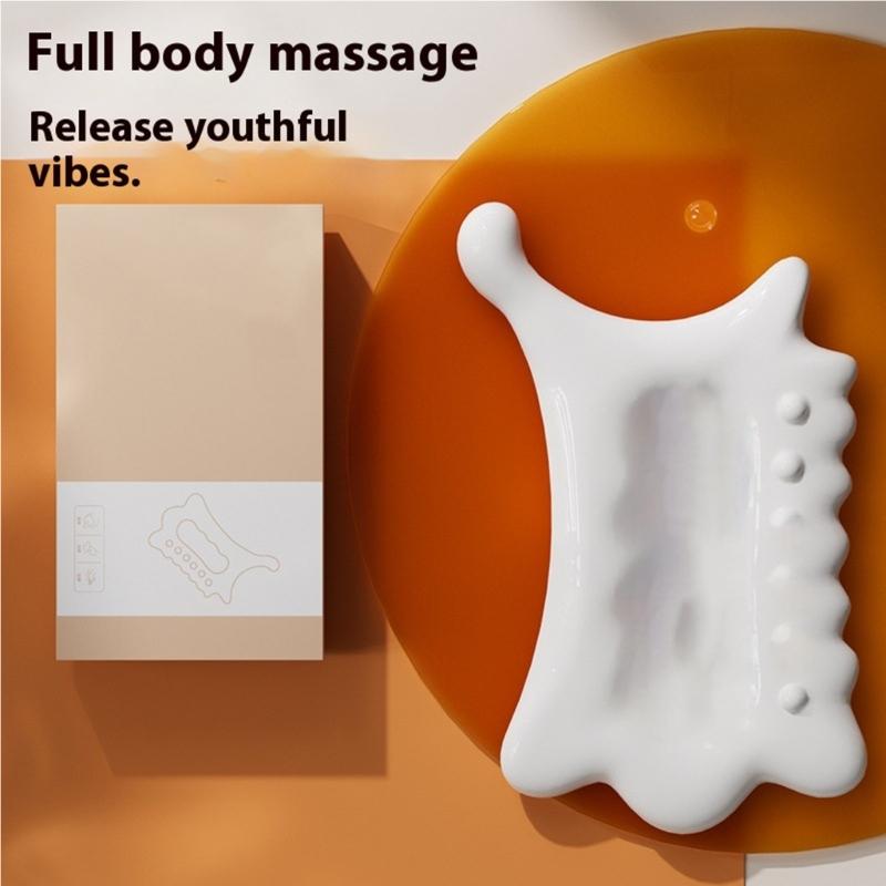 Manual Face Body Massagers Resin Roller Stick Enhances Blood Flow Reduces Puffiness Fatigue Handheld Gua Sha Board
