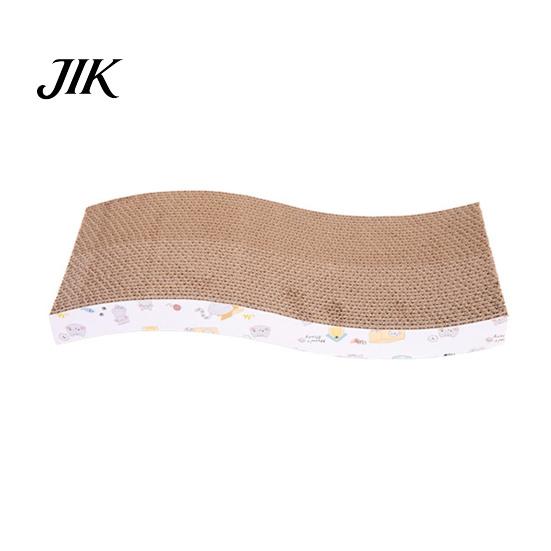 Eco Friendly Cat Scratcher Scratching Post No-Shedding High-Density Corrugated Paper Scratch Toy Wave Shape Design Household Reusable Pad