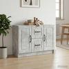 Sideboard Concrete Grey 89 x 34.5 x 57 cm Particleboard