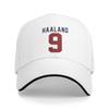 Haaland Geboren Zum Torschießen Baseballkappe Lässig Vintage Norwegen Fußball Sandwich Hüte für Unisex Damen Atmungsaktive Kopfbedeckung Sport