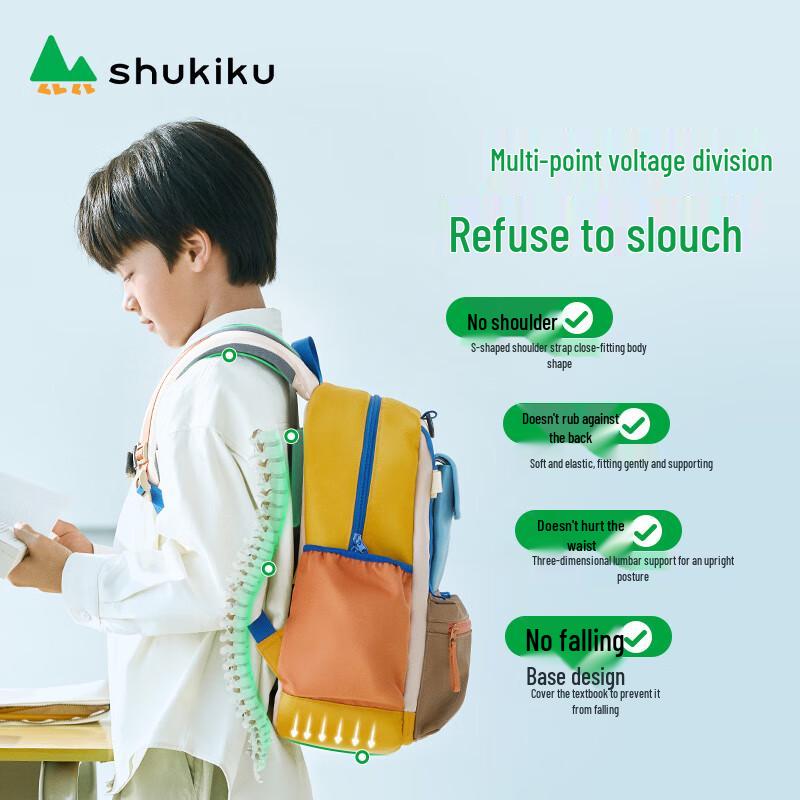 SHUKIKU Ergonomic Primary School Backpack