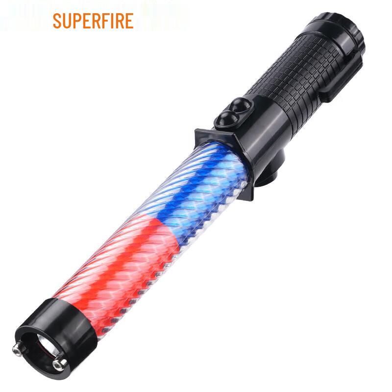 Shenhuo YJ04 Rechargeable Traffic Baton with Red/Blue Flashing & Whistle