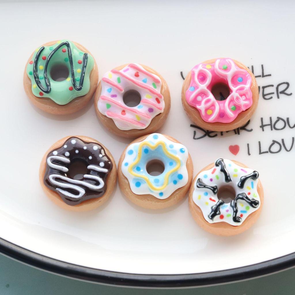 DIY Donut Simulation Food Toy Accessories: Cream Glue, Beauty Keychain, Handmade Parts & Materials for Phone Case Pendant