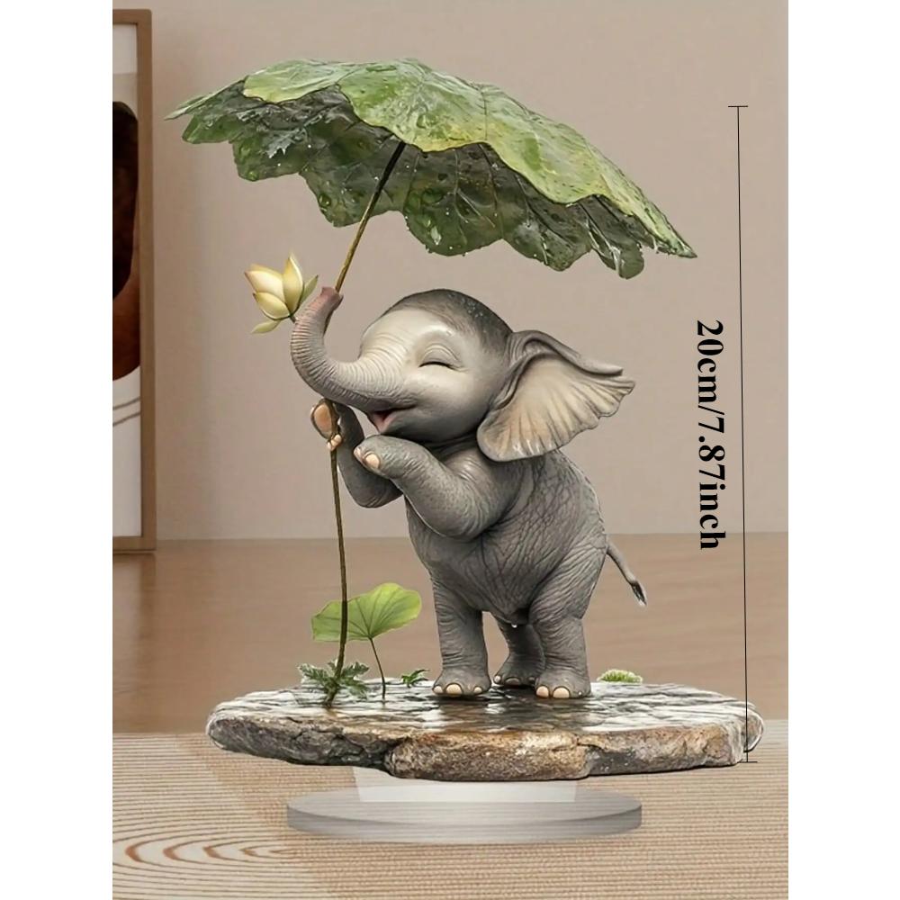 Bohemian Cute Elephant, Tabletop Decoration, Ornaments, Suitable for Living Room, Office, Party, Christmas, Halloween