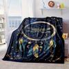Dreamcatcher Dragonfly Music Feathers Blanket Flannel Blanket Throw Blanket Sofa Cover Blanket Soft Premium Blanket Picnic Blanket Tv Blanket Gifts