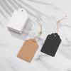 100pcs/Lots Kraft Paper Gift Tags Blank Tags Writable Hang Tags for Price Tags Gifts Jewelry Display Packaging