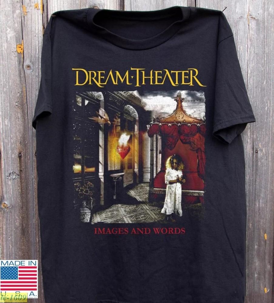 Dream Theater Images and Words Album Black Unisex Tshirt Size S5XL Unisex T-Shirt L