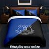 Everton Football Design Bed Bedding Set 1 Duvet Cover + 2 Pillowcases Soft Breathable Household Bed Linens