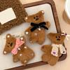 Niedliche Kleine Bär Plüsch Haarspange Cartoon Stofftier Haarspange Süße Ponyclips Mädchenhafte Herbst- und Winter-Haaraccessoires