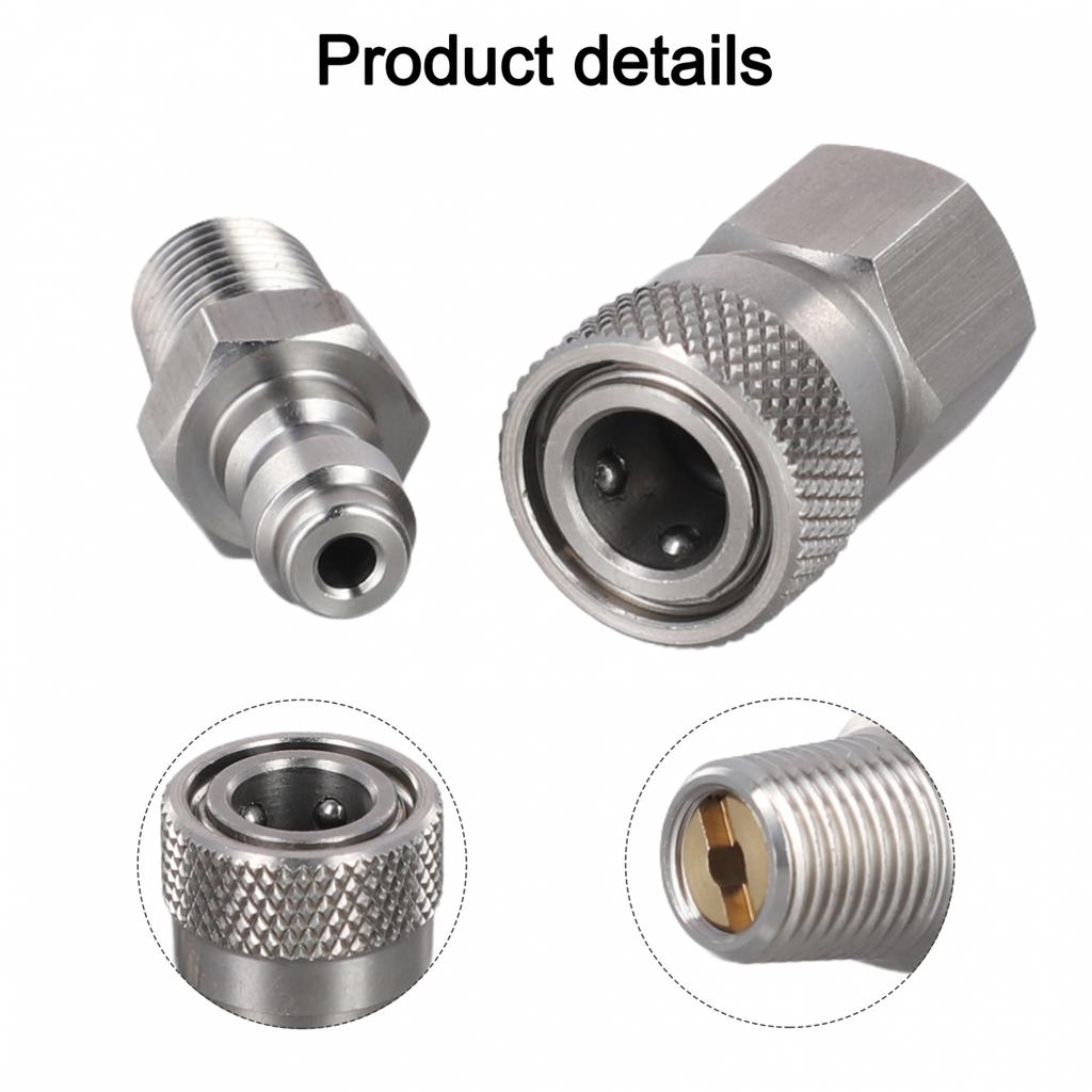 Quick Disconnect Air Connector Set 8mm 1/8 NPT Thread for Easy Maintenance